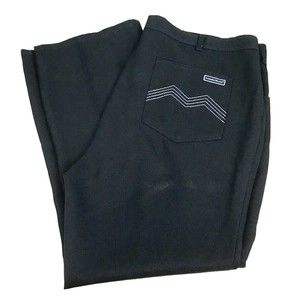 Vintage Mens Scandia Woods Polyester Pants Sz 44 Navy Blue Hipster Retro 1970s